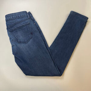 Women's RICH & SKINNY Blue Distressed Skinny Jeans Size 28 USA